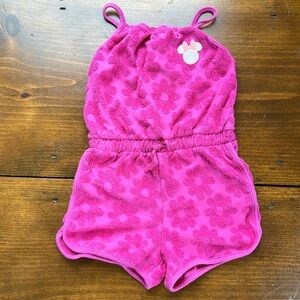 Disney Jumping Beans Pink Minnie Mouse Romper Sz 6
